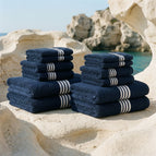 Nautilus Navy & White / Family Set (Set of 12)