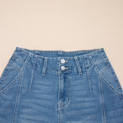 Hana Wash Cuffed Barrel Jeans