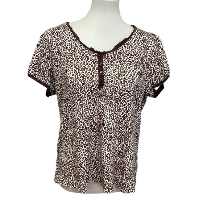 Lot of 2 Maurices Charter Club Womens XXL Short Sleeve 100% Cotton Tops Blouses