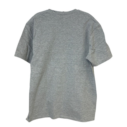New Hand Printed Mens Large Gray Heathered Black Lab Dog Short Sleeve Tee Shirt