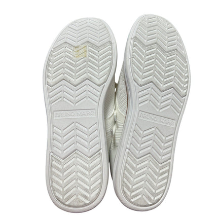 Bruno Marc Mens Size 12 White Oxford Sneakers Closed Round Toe Lace Up Shoes