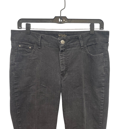 Riders by Lee Womens Size 16L Black Straight Leg Stretch Cotton Denim Jeans