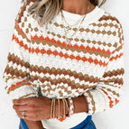 Brown Stripe / S / 60%Cotton+40%Acrylic
