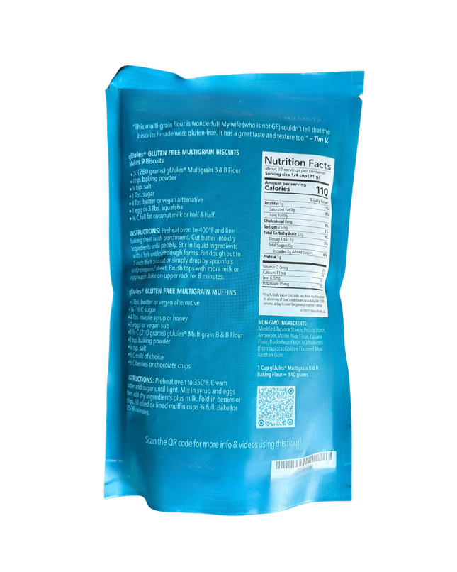 gfJules Gluten Free Corn-Free Multigrain Biscuit & Breakfast Baking Flour