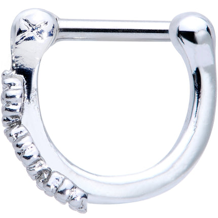 16G 1/4 Daisy Chain Flower Hinged Cartilage Clicker