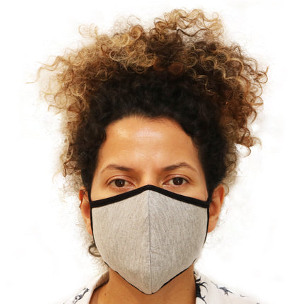 X Large Triple Layer Breathable Bamboo Viscose Face Mask with String Ties