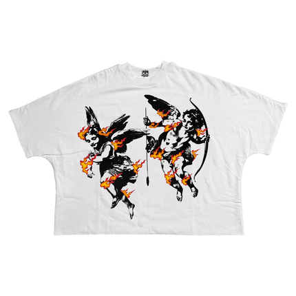 Hell's Angels Streetwear Cropped Boxy Tee Cotton Heavyweight 280 GSM
