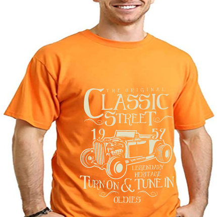 Hot Rod Classic Men's Bamboo Viscose/Organic Cotton Short Sleeve Graphic T-Shirt