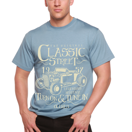Hot Rod Classic Men's Bamboo Viscose/Organic Cotton Short Sleeve Graphic T-Shirt