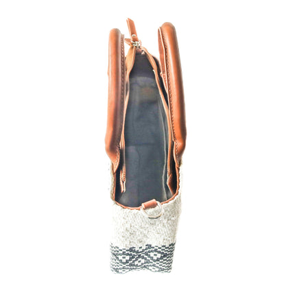 Tin Marin White Small Woven Crossbody Bag