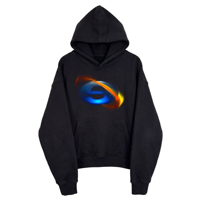 Internet Streetwear Cropped Black Hoodie 400GSM Y2K Graphic Unisex Cotton