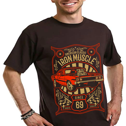 Iron Muscle Men's Bamboo Viscose/Organic Cotton Short Sleeve Graphic T-Shirt