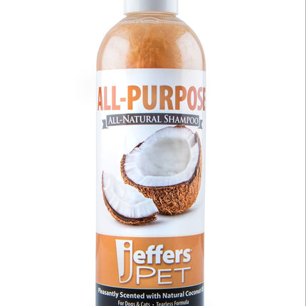 Jeffers Pet Tearless All-Purpose All-Natural Coconut Oil Shampoo for Dogs & Cats