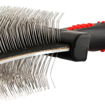 Jeffers Double-Sided Flex Head Pet Grooming Slicker Brush
