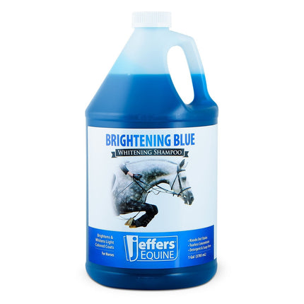 Jeffers Equine BRIGHTENING BLUE Whitening Horse Shampoo
