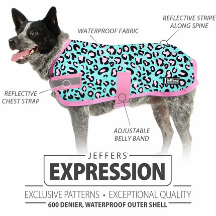 Jeffers Expression 600D Waterproof Ripstop Dog Coat, 240 Gram