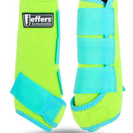 Jeffers Expression Neon Protective Boots for Horses