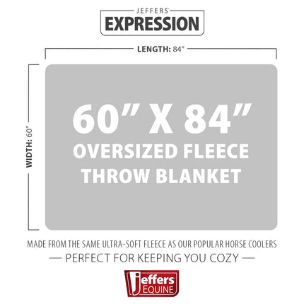 Jeffers Expression Oversized Fleece Throw Blanket