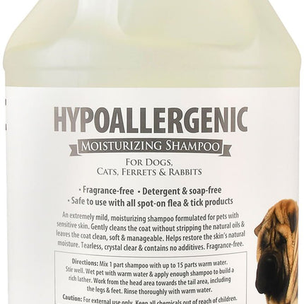 Jeffers Hypoallergenic Moisturizing Pet Shampoo for Sensitive Skin