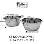 2 (8 oz) Bowls / 1 Double Diner