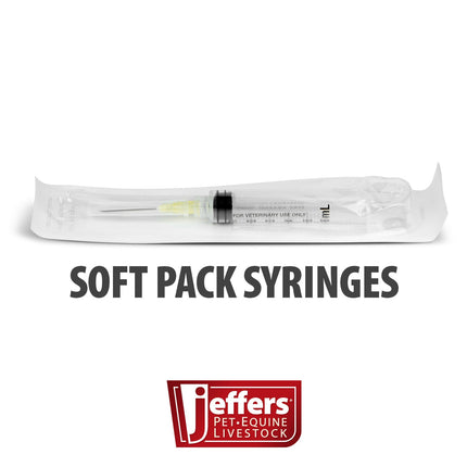 Jeffers Luer Lock Syringe/Needle Combo, Box of 100