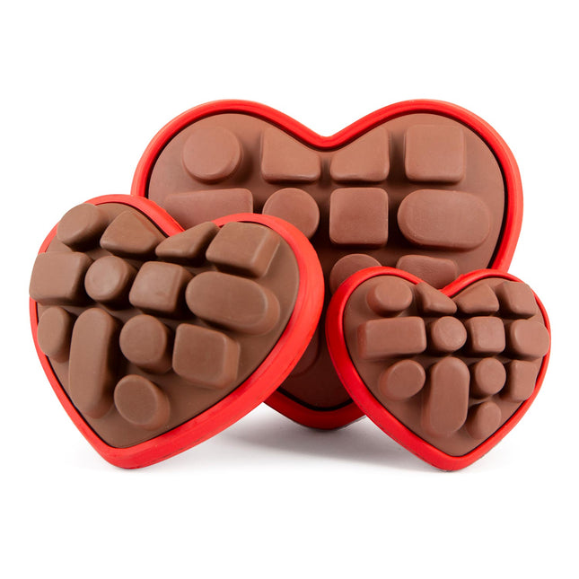 Jeffers Natural Rubber Box of Chocolates Dog Chew Toy for Medium-Chewers