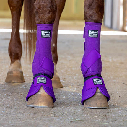 Jeffers No-Turn Bell Boots for Horses, Solid Colors, 2 Count