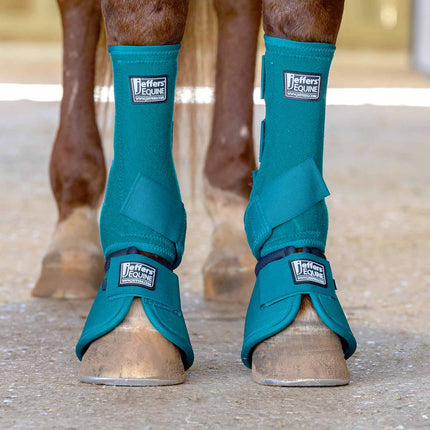 Jeffers No-Turn Bell Boots for Horses, Solid Colors, 2 Count