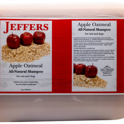 Jeffers Pet Apple Oatmeal All-Natural Hypoallergenic Dry Skin Shampoo for Dogs and Cats