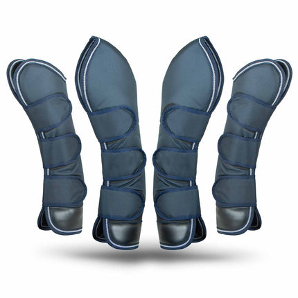 Jeffers Poplar Head Horse Shipping Boots, 4-Pack with Carry Bag