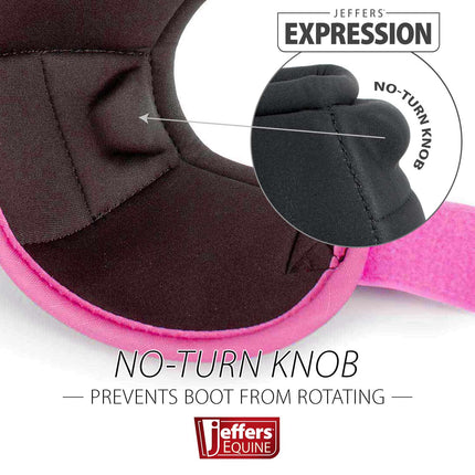 Jeffers Expression Neon No-Turn Bell Boots for Horses