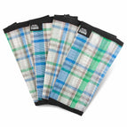 Blue, Green & Tan / Small / 4 Pack