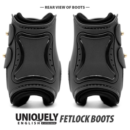 Jeffers Uniquely English Fetlock Boots for Horses, 2-Pack