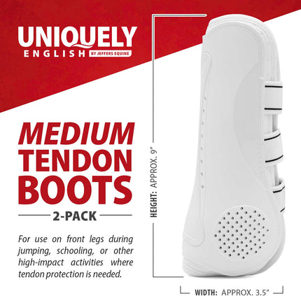 Jeffers Uniquely English Horse Tendon Boots, 2-Pack