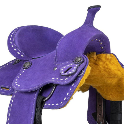 King Series Youth Stratford Suede Barrel Saddle