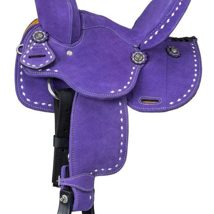 King Series Youth Stratford Suede Barrel Saddle