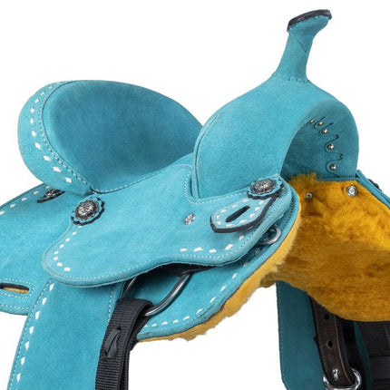 King Series Youth Stratford Suede Barrel Saddle