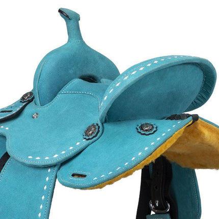 King Series Youth Stratford Suede Barrel Saddle