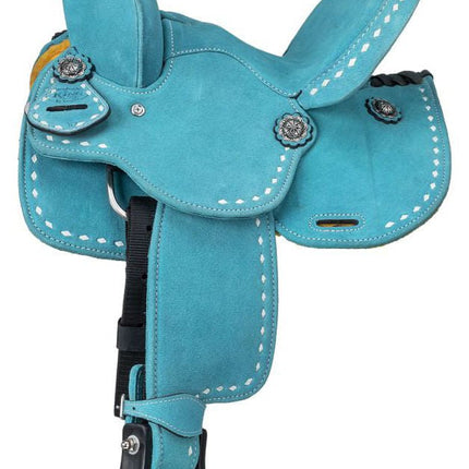 King Series Youth Stratford Suede Barrel Saddle