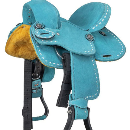 King Series Youth Stratford Suede Barrel Saddle