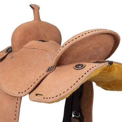 King Series Youth Stratford Suede Barrel Saddle