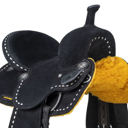King Series Youth Stratford Suede Barrel Saddle
