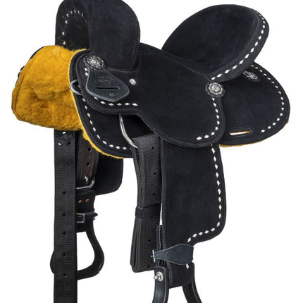 King Series Youth Stratford Suede Barrel Saddle