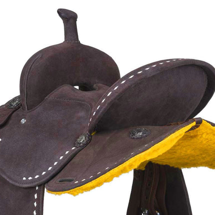 King Series Youth Stratford Suede Barrel Saddle