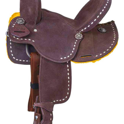 King Series Youth Stratford Suede Barrel Saddle