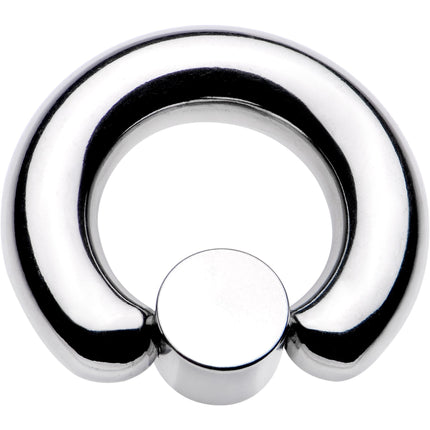 2G 9/16 Clear Gem 8mm Disc BCR Captive Ring