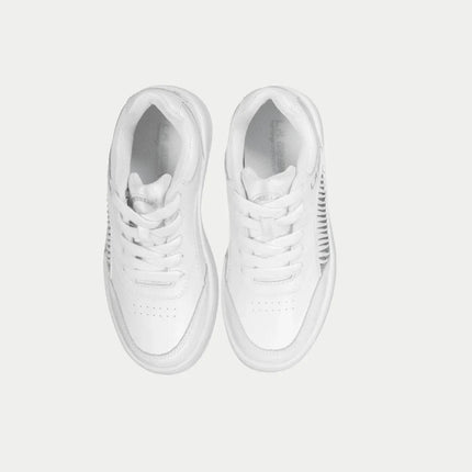LA Gear Kids Flame Lowtop | White
