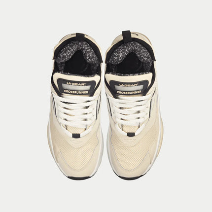 LA Gear Men's Turbo Light-Up Mid | Off-White x Black