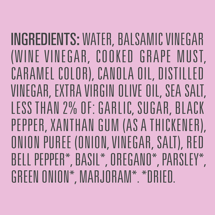 Newman's Own Dressing, Light Balsamic Vinaigrette