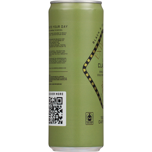 Explorer Black & Unsweetened The Classic Cold Brew Coffee